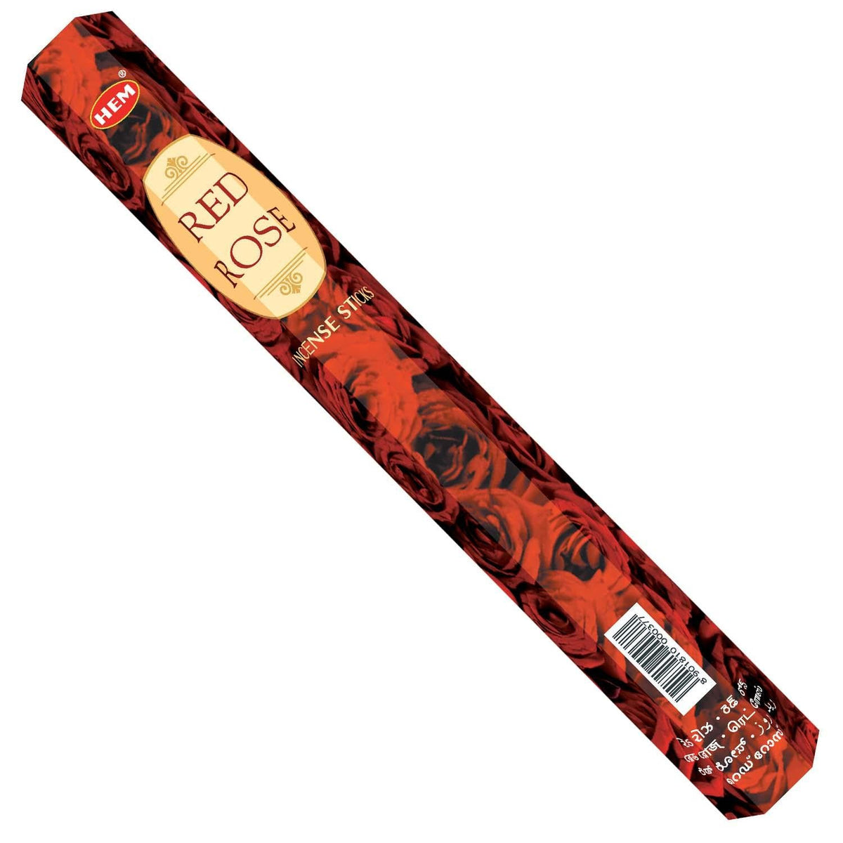 incense sticks - hem "red rose", artisan packaging on white background — Eternal Spirit