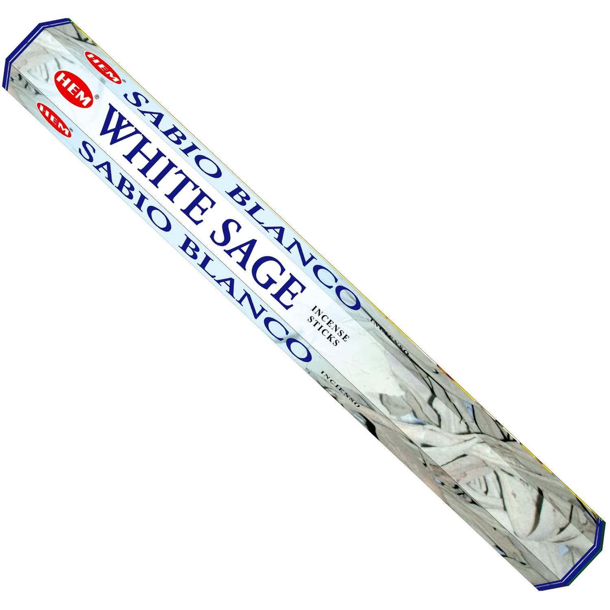 incense sticks - hem "white sage", aromatic herbal bundle on white background — Eternal Spirit