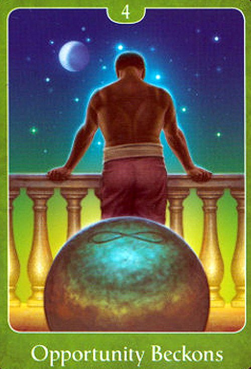The Psychic Tarot for the Heart Oracle card exploring the deck's contemplative imagery — Eternal Spirit