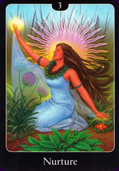 The Psychic Tarot for the Heart Oracle card portraying the deck's otherworldly aesthetic — Eternal Spirit