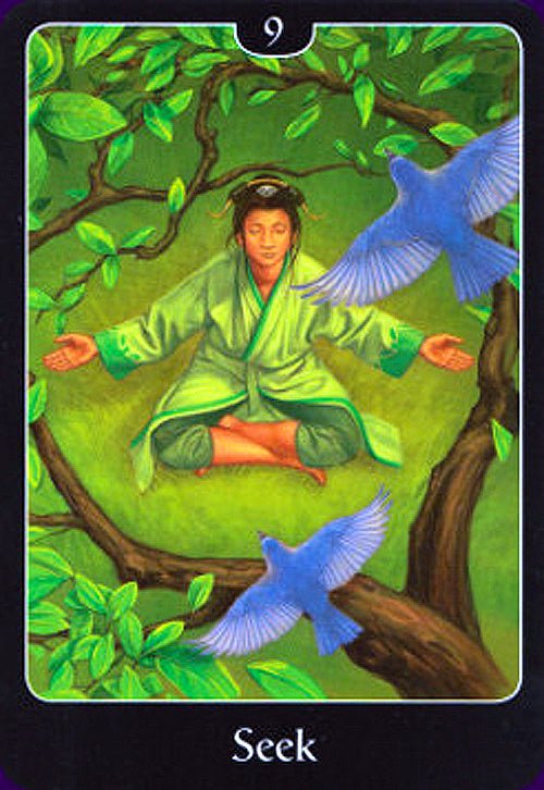 The Psychic Tarot for the Heart Oracle card demonstrating the deck's inspired artistry — Eternal Spirit