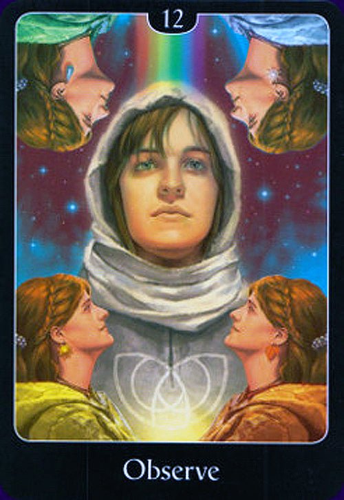 The Psychic Tarot for the Heart Oracle card exhibiting the deck's transformative card art — Eternal Spirit