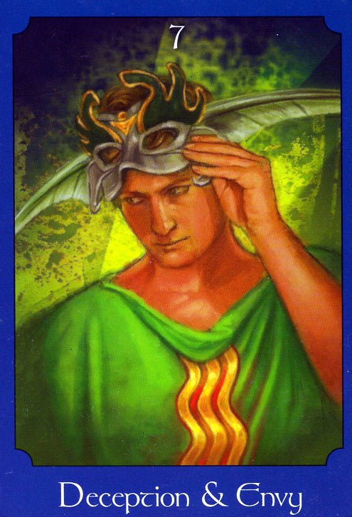 The Psychic Tarot Oracle card showcasing the deck's evocative imagery — Eternal Spirit