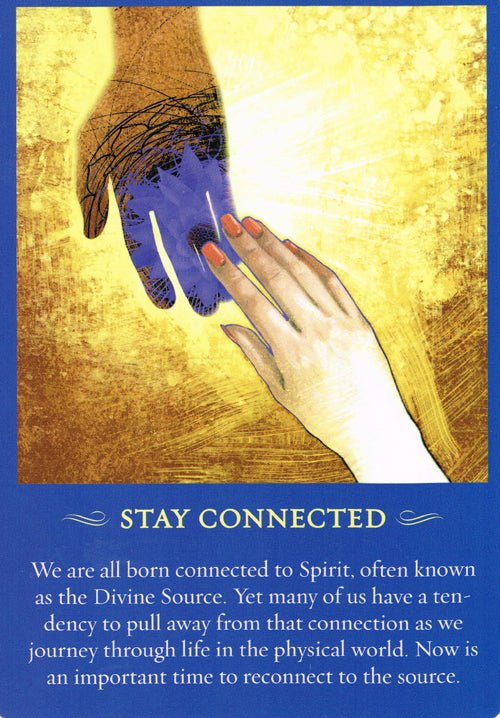 Spirit Messages card back with ornate dark gothic design and script — Eternal Spirit