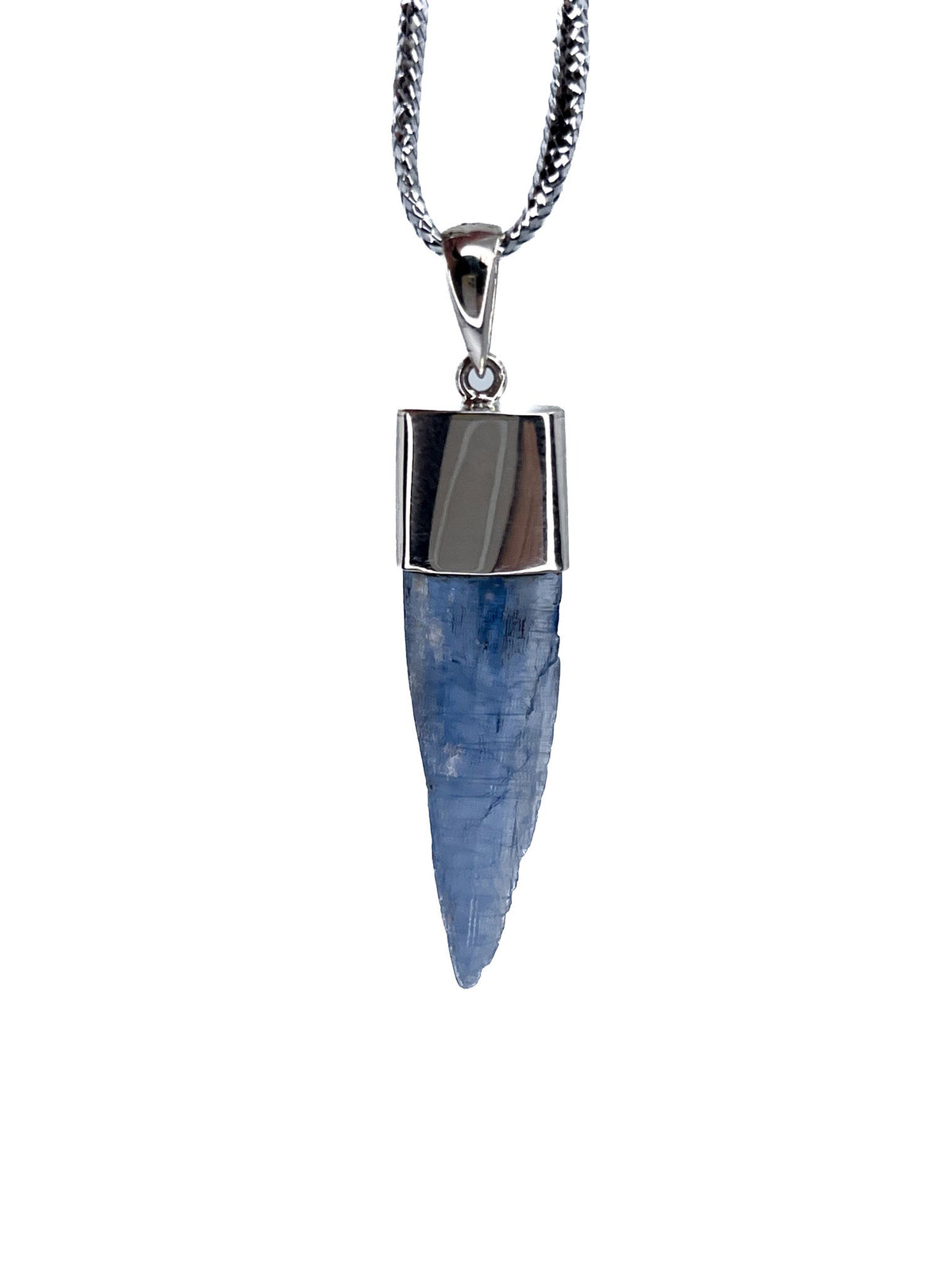 kyanite (blue) natural shard pendant with sterling silver bail — Eternal Spirit