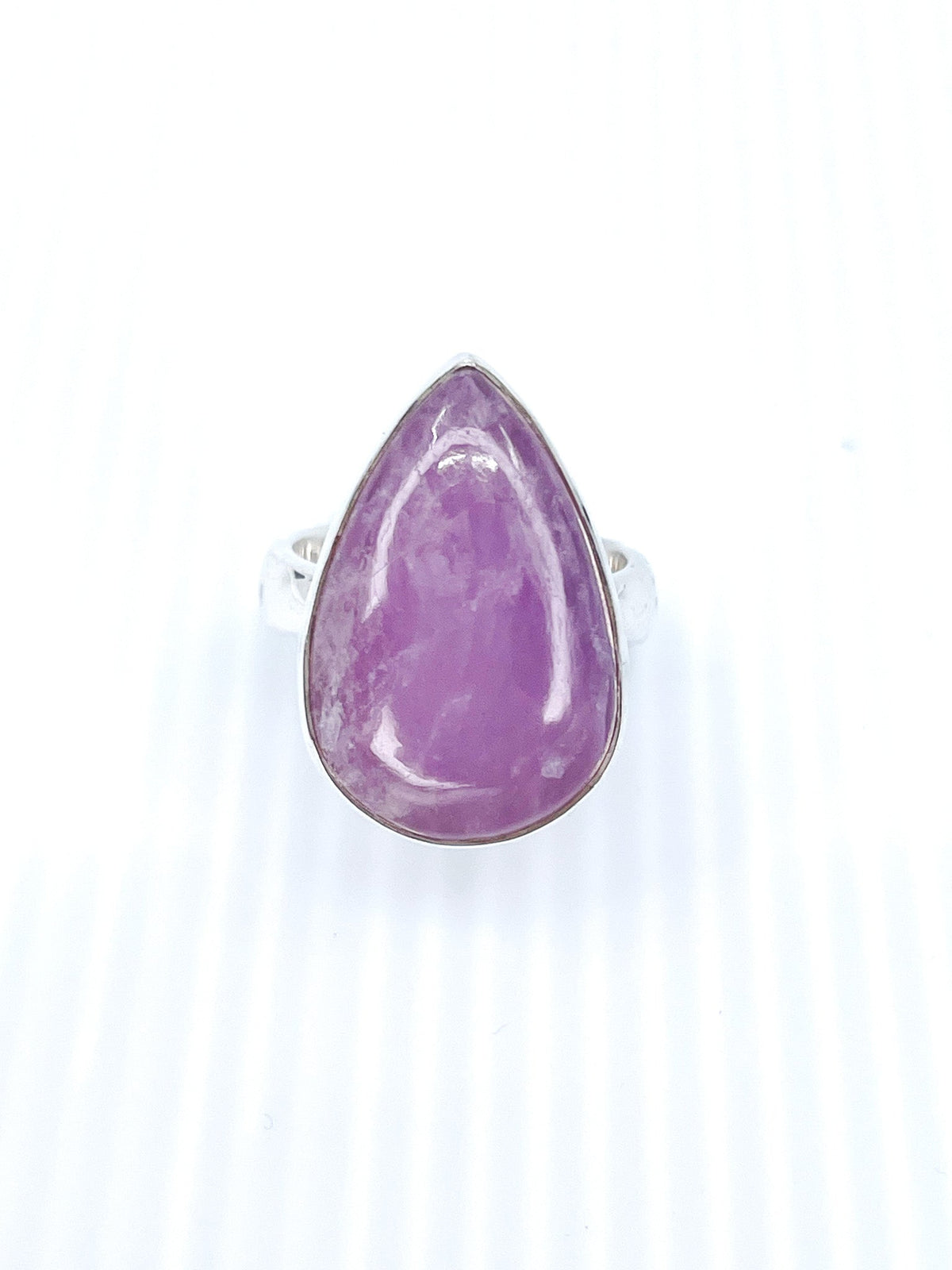 lustrous Kunzite crystal ring in size P #R811 — Eternal Spirit