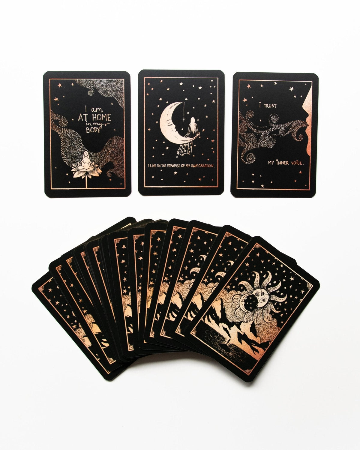 Affirmation Cards by Dreamy Moons card reflecting the deck's transcendent artwork — Eternal Spirit