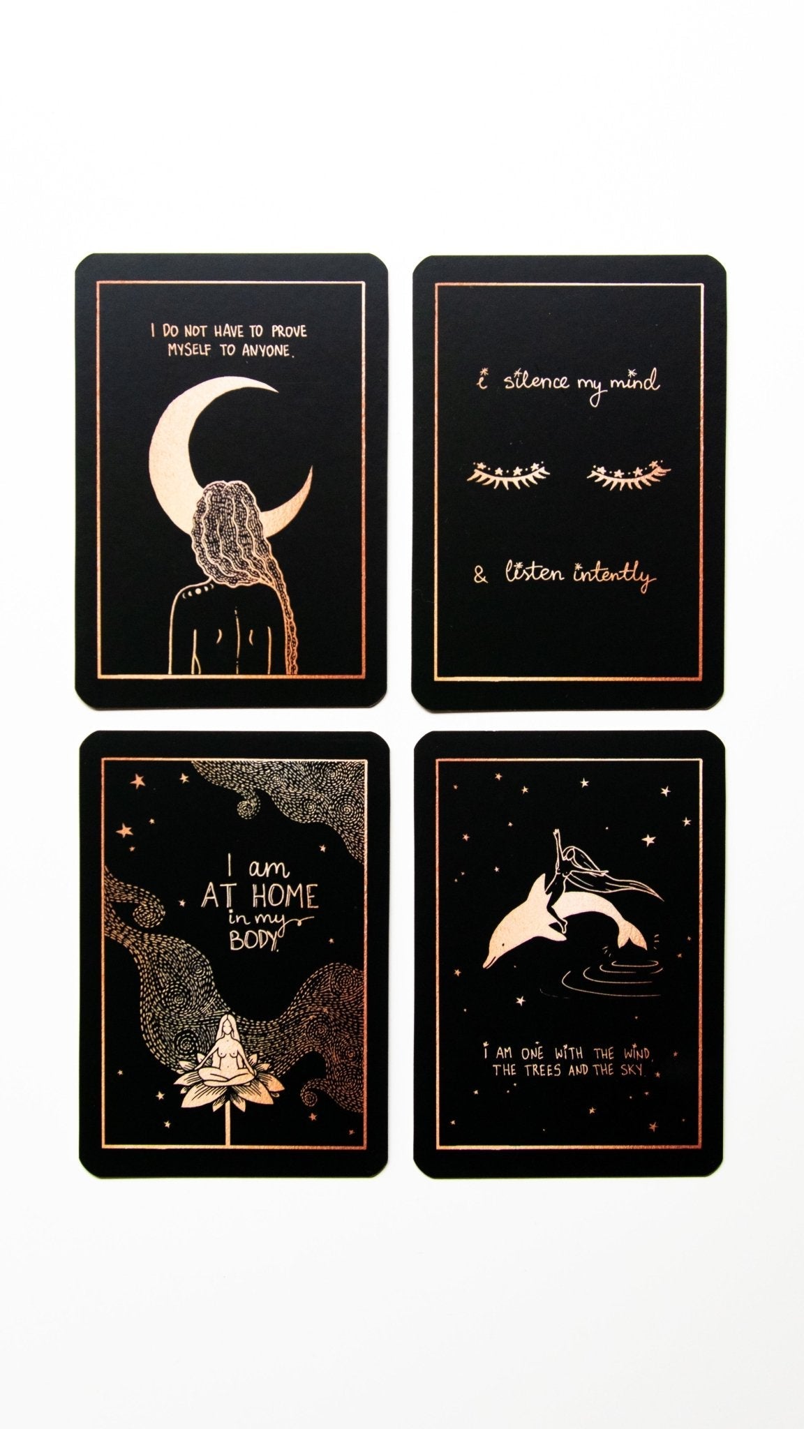 Affirmation Cards by Dreamy Moons card demonstrating the deck's inspired artistry — Eternal Spirit