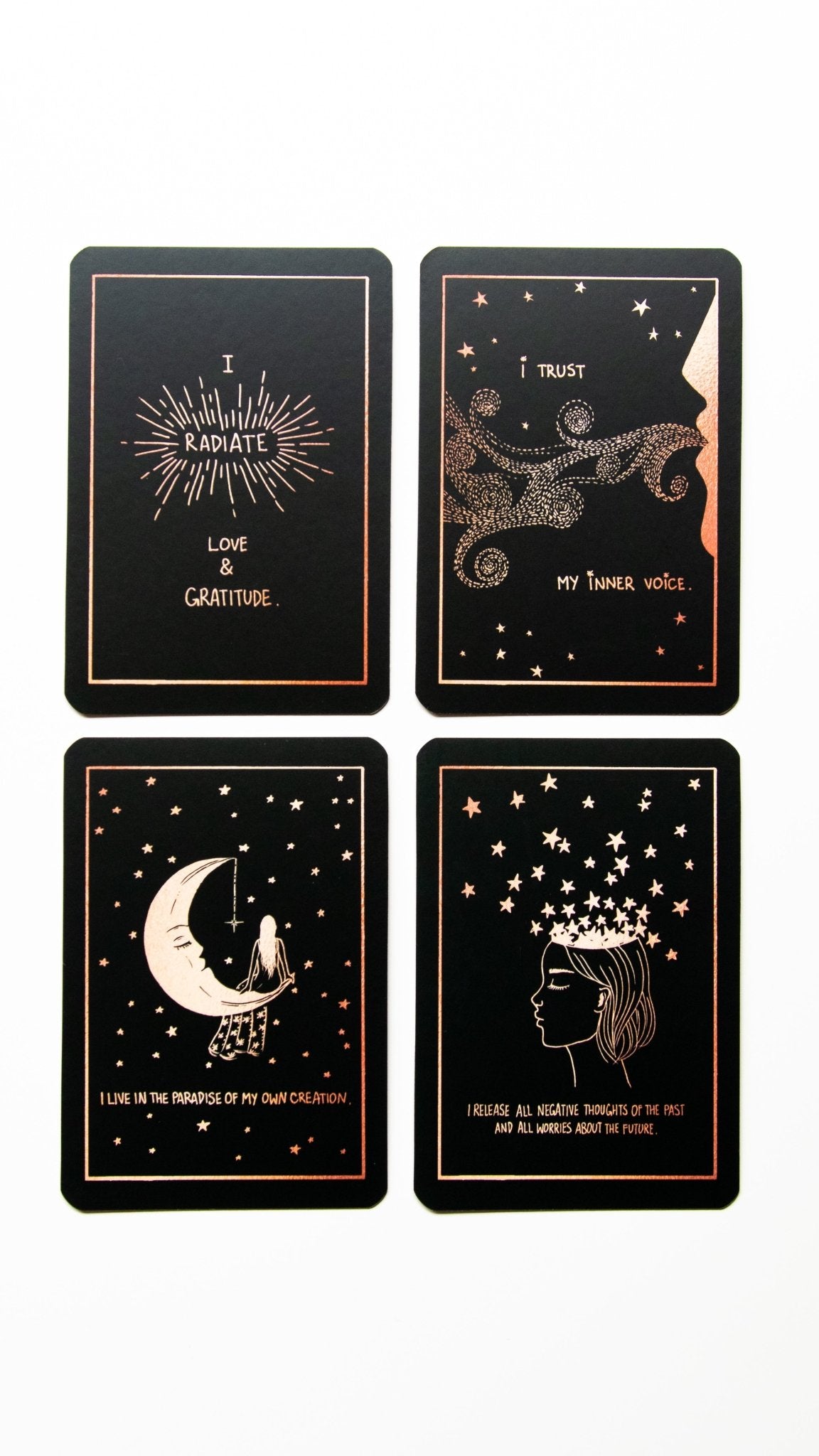 Affirmation Cards by Dreamy Moons card exhibiting the deck's transformative card art — Eternal Spirit