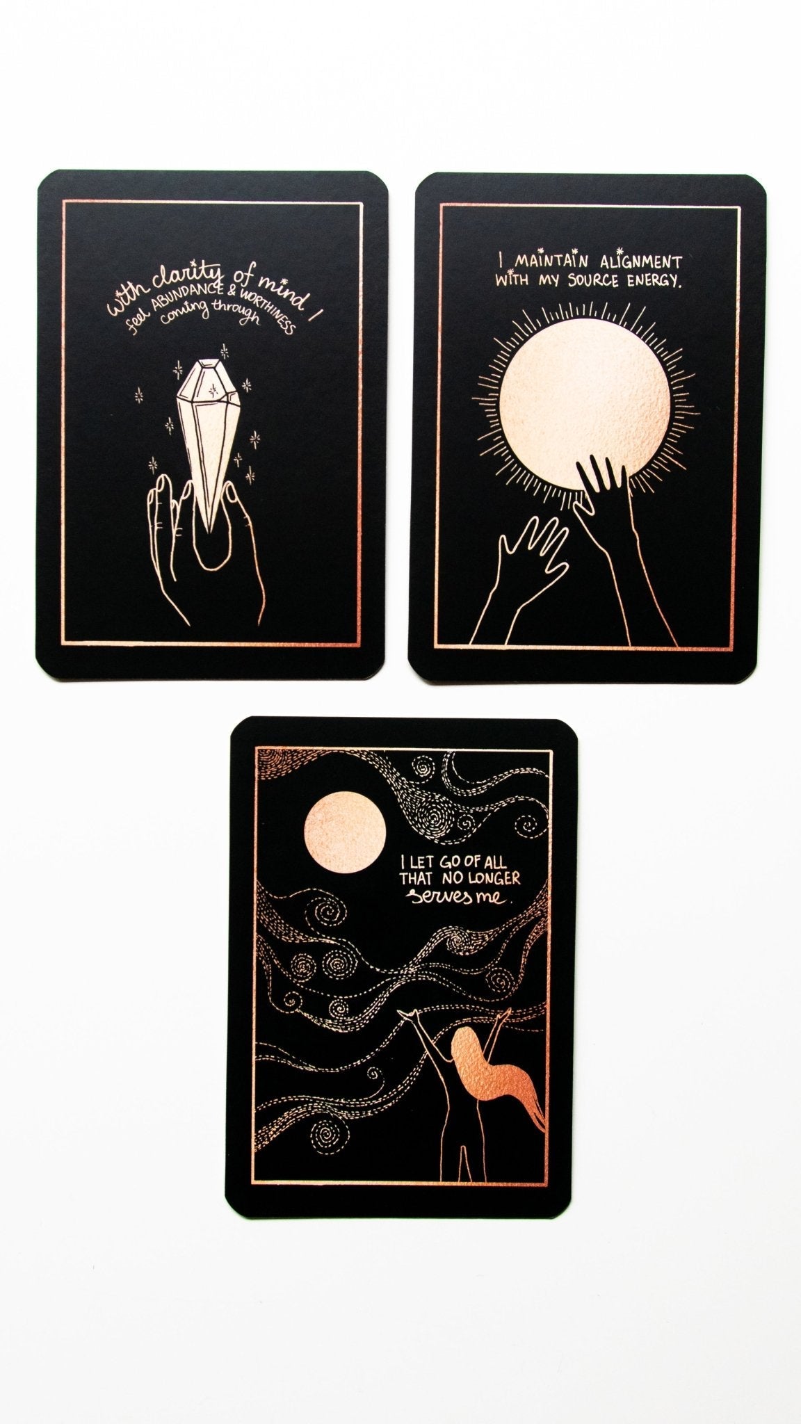 Affirmation Cards by Dreamy Moons card revealing the deck's mystical artwork — Eternal Spirit