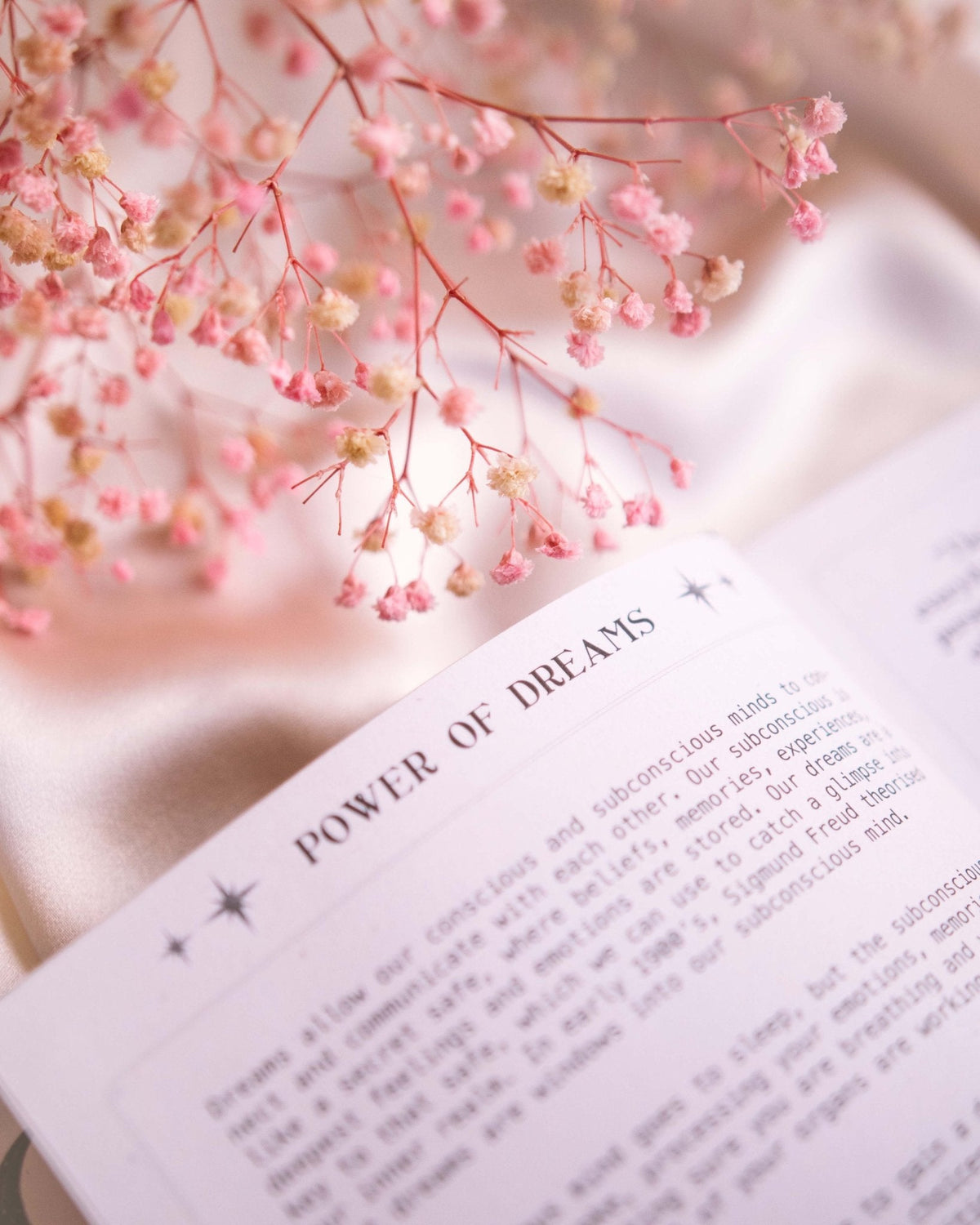 Dreamy Moons "Dream Journal illustrating the journal's meditative design — Eternal Spirit