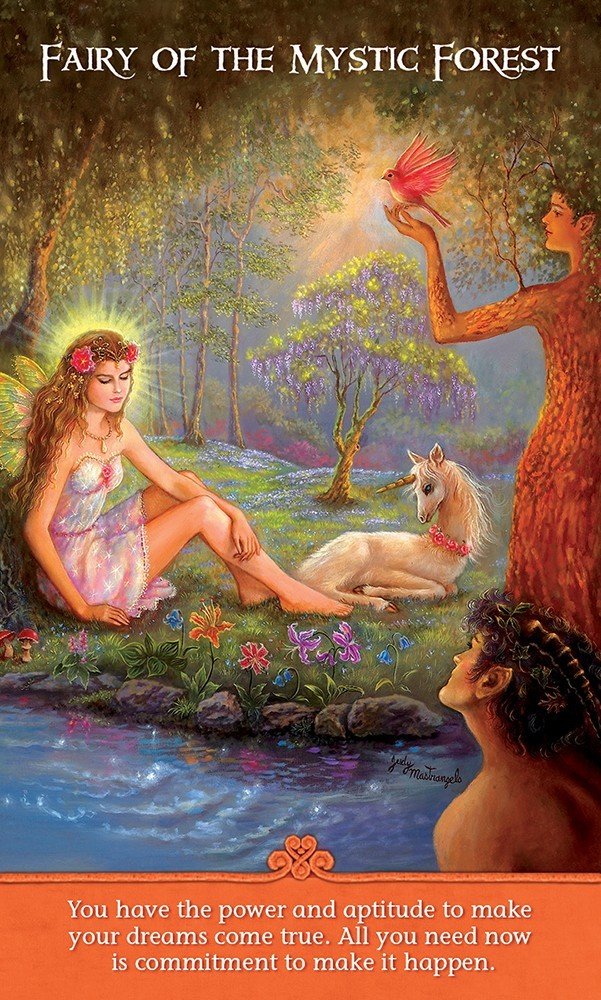 Inspirational Wisdom From Angels & Fairies Oracle card unveiling the deck's spiritual symbolism — Eternal Spirit