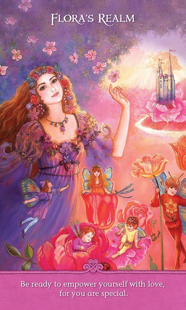 Inspirational Wisdom From Angels & Fairies Oracle card illuminating the deck's rich colour palette — Eternal Spirit