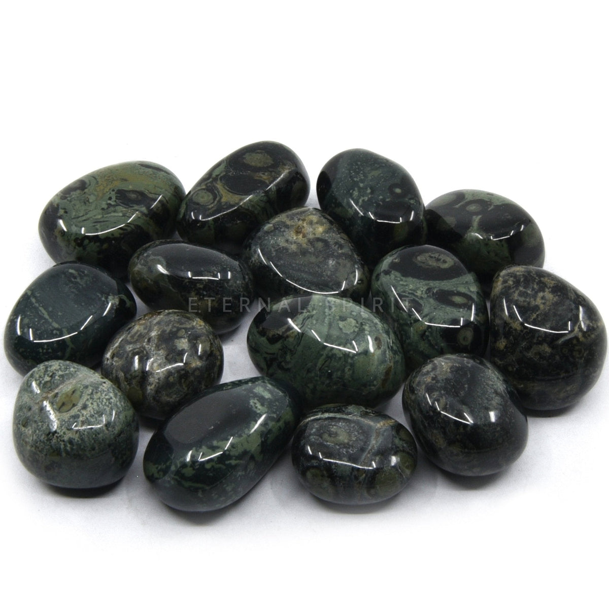 collection of polished Jasper (Kambaba) tumble stones — Eternal Spirit
