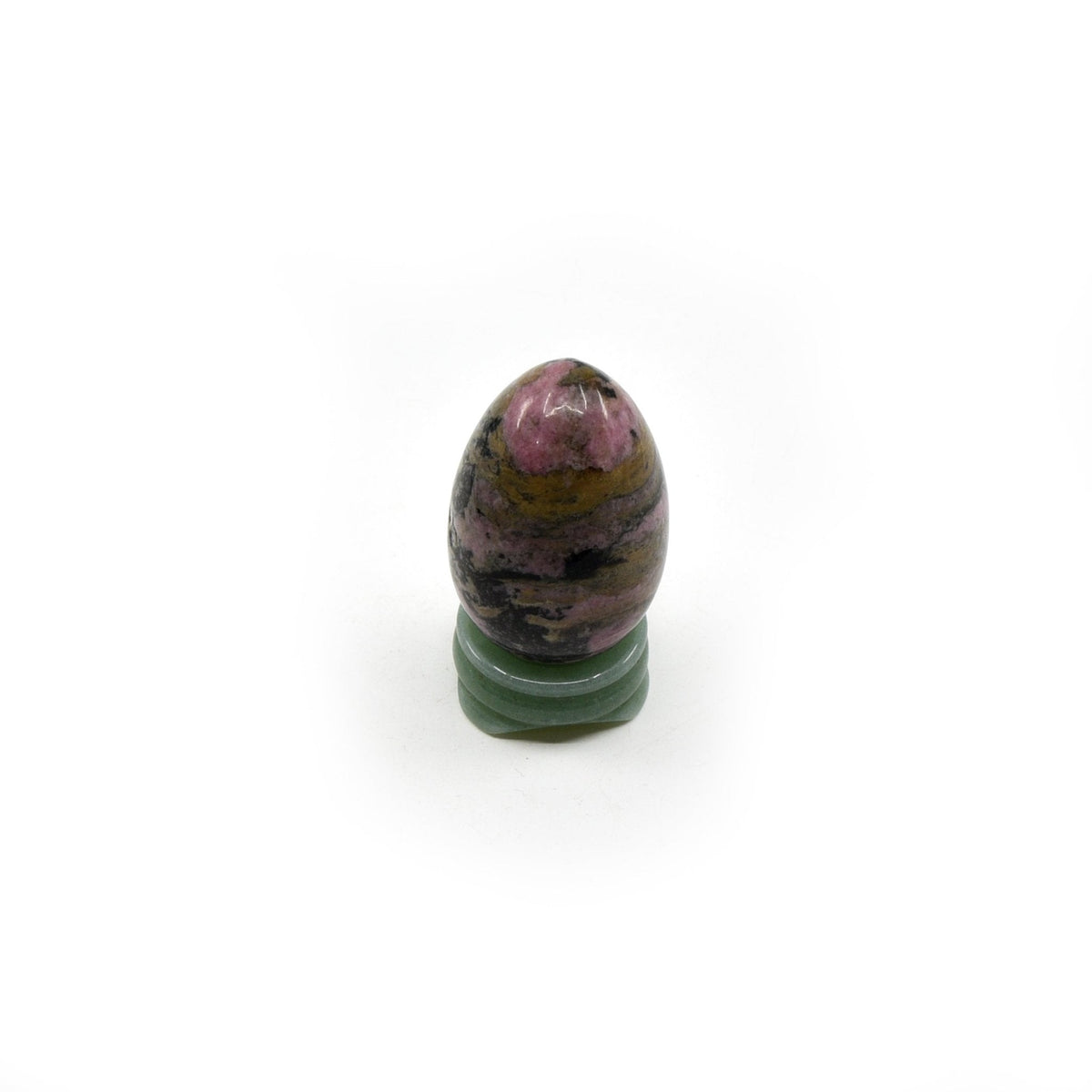 Tiger Eye (Yellow) sphere stand, natural stone detail close-up — Eternal Spirit