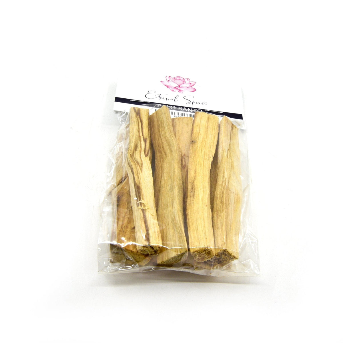 palo santo wood sticks, styled with crystals and botanicals on rustic wood — Eternal Spirit