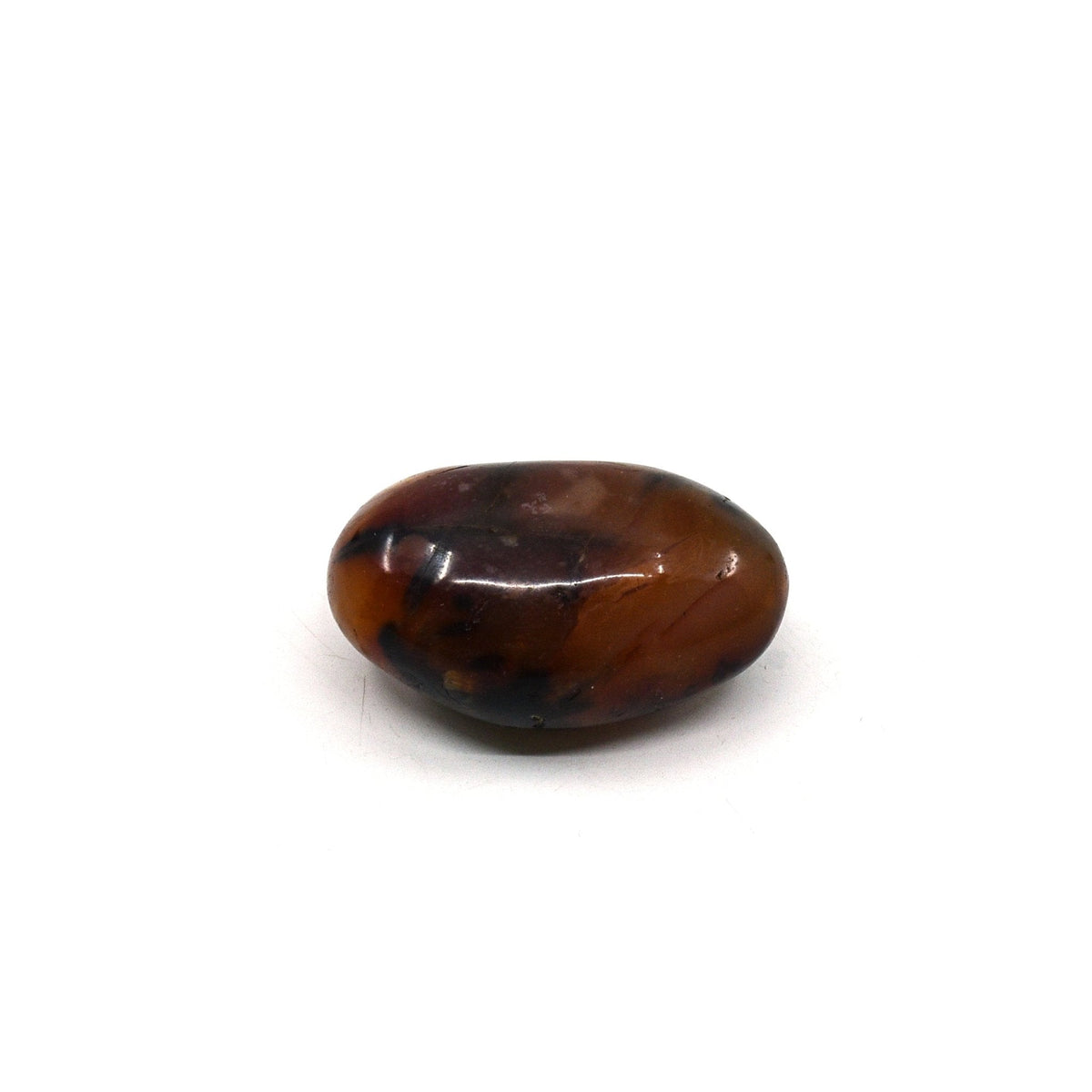 fiery orange Carnelian palm stone #2333, showcasing natural beauty — Eternal Spirit