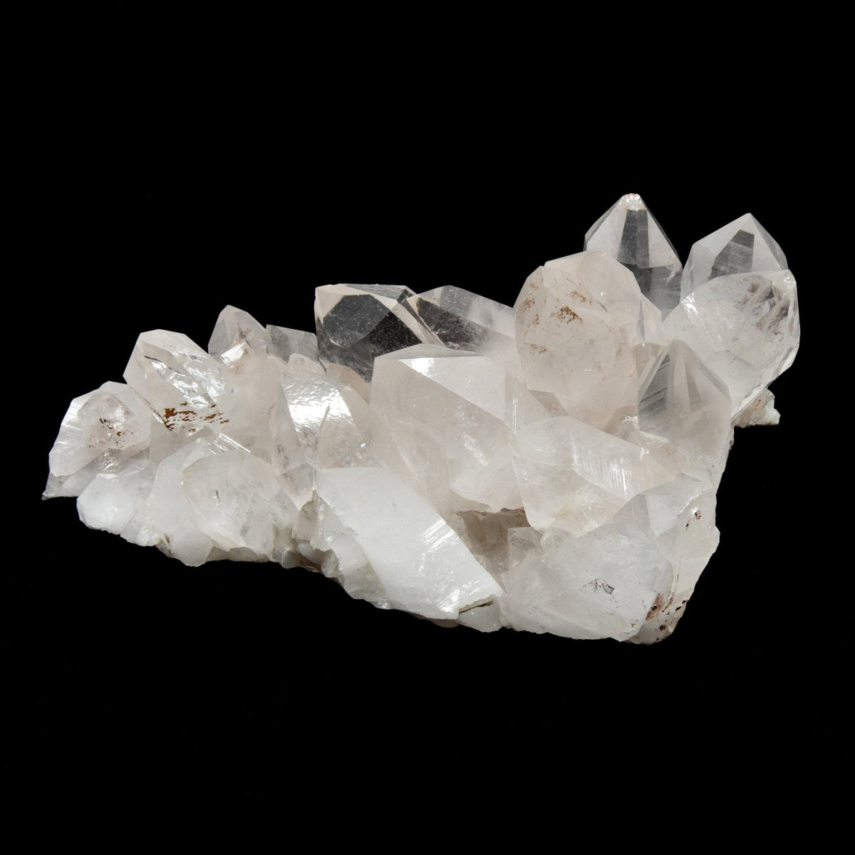 crystalline Clear Quartz cluster #1826, macro view of crystal structure — Eternal Spirit