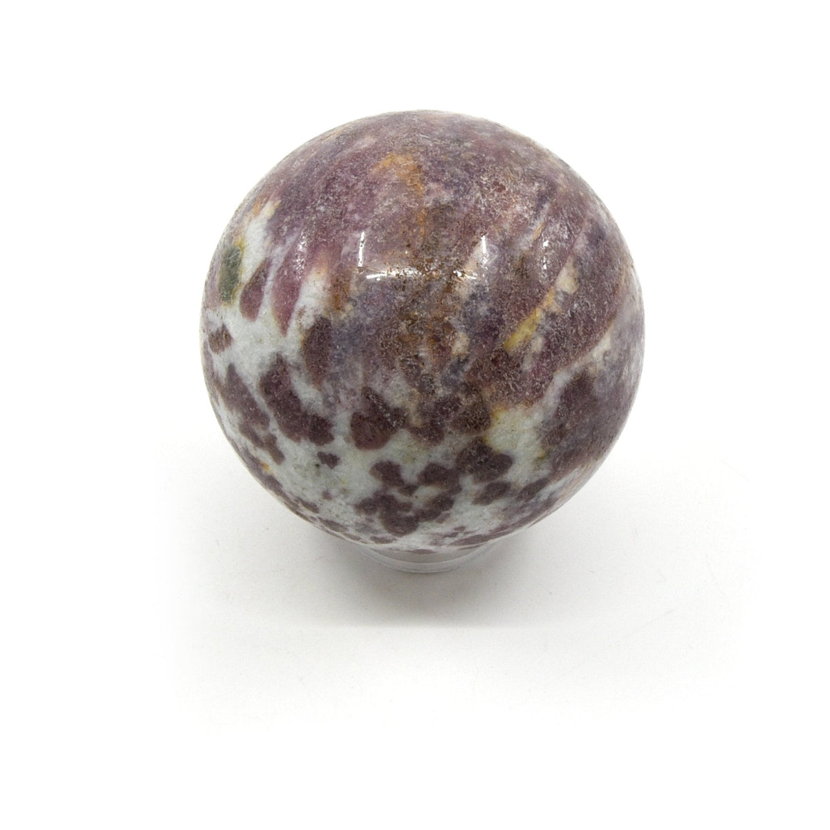 pink Tourmaline in Quartz sphere #1854, showing depth and lustre — Eternal Spirit