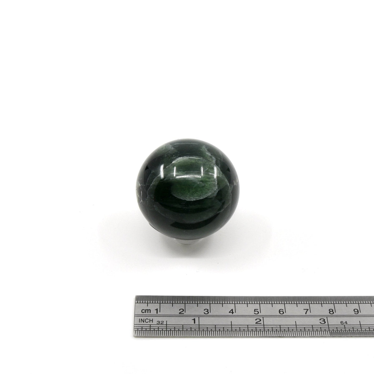 Small acrylic sphere stand, alternate angle view — Eternal Spirit