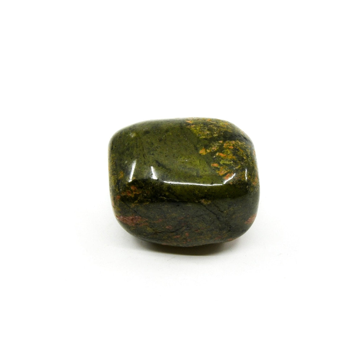 mossy green Unakite giant tumbled stone #1989, showcasing natural beauty — Eternal Spirit