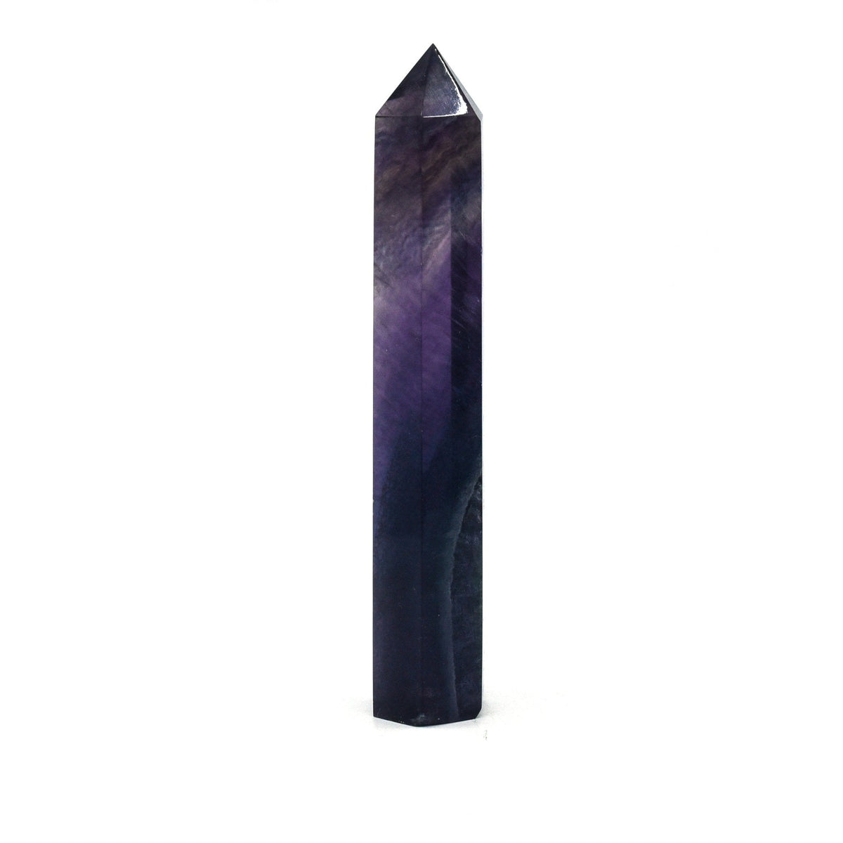 rainbow-banded Fluorite generator point #2216, showcasing natural beauty — Eternal Spirit