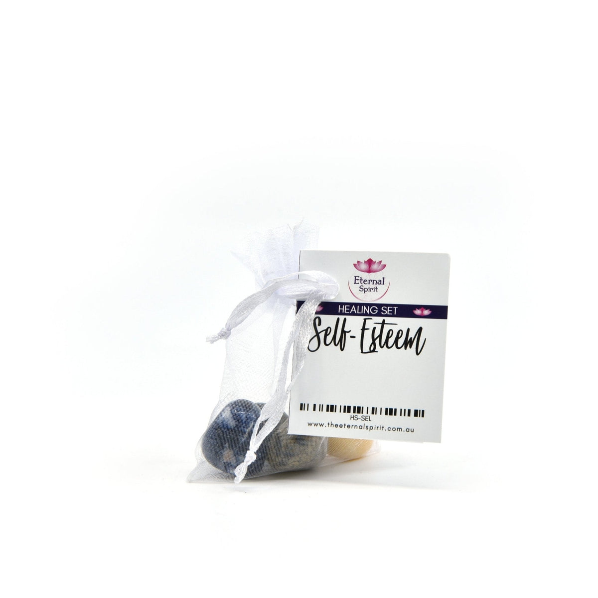 Crystal healing pouch for Self Esteem, selected tumbled stones — Eternal Spirit
