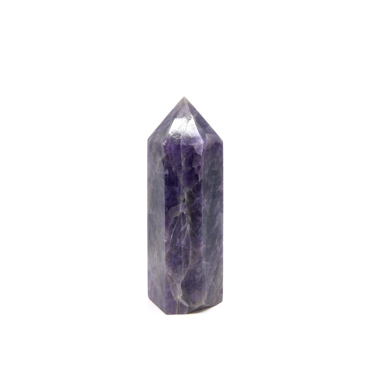 banded Chevron Amethyst generator point #896, viewed from above — Eternal Spirit