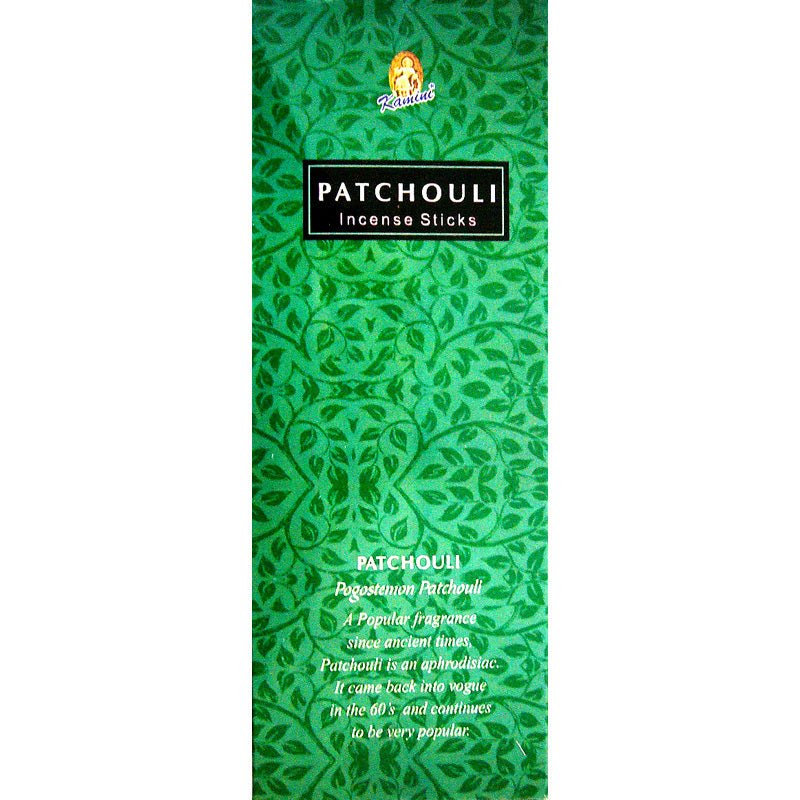 incense sticks - kamini "patchouli", artisan packaging on white background — Eternal Spirit