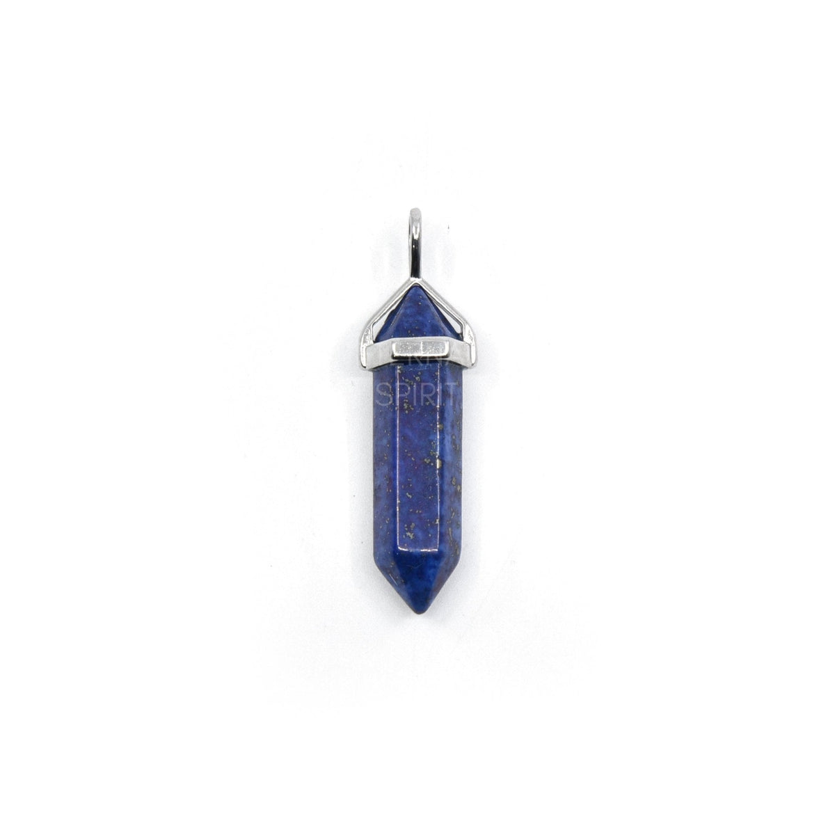 double terminated pendant in Lapis Lazuli, showing natural stone detail — Eternal Spirit