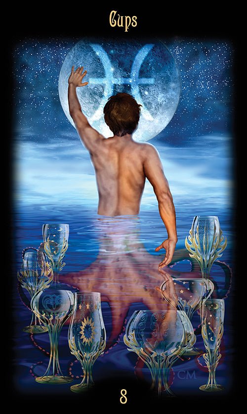 Legacy of the Divine Tarot card portraying the deck's otherworldly aesthetic — Eternal Spirit