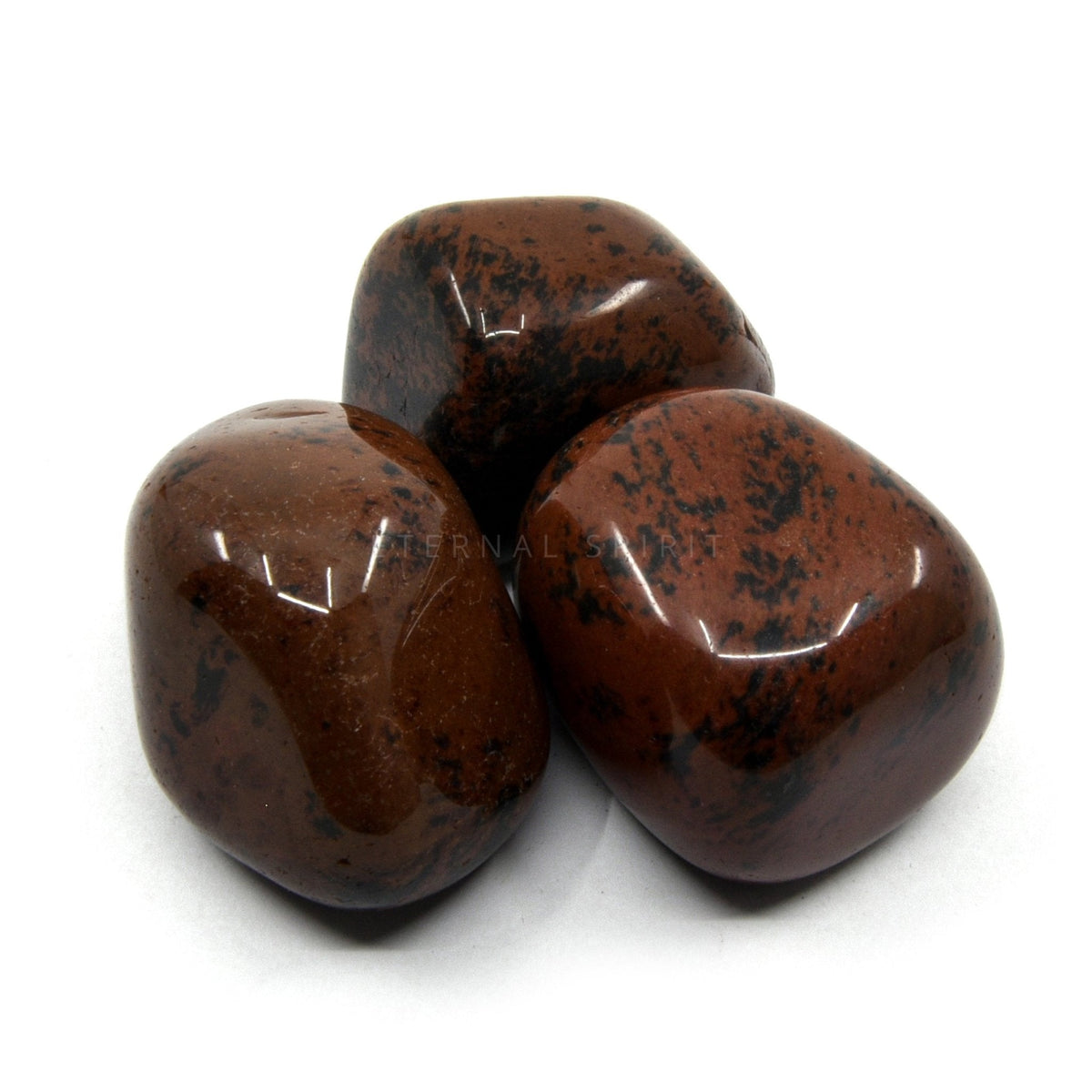 collection of extra-large polished Obsidian (Mahogany) tumble stones — Eternal Spirit