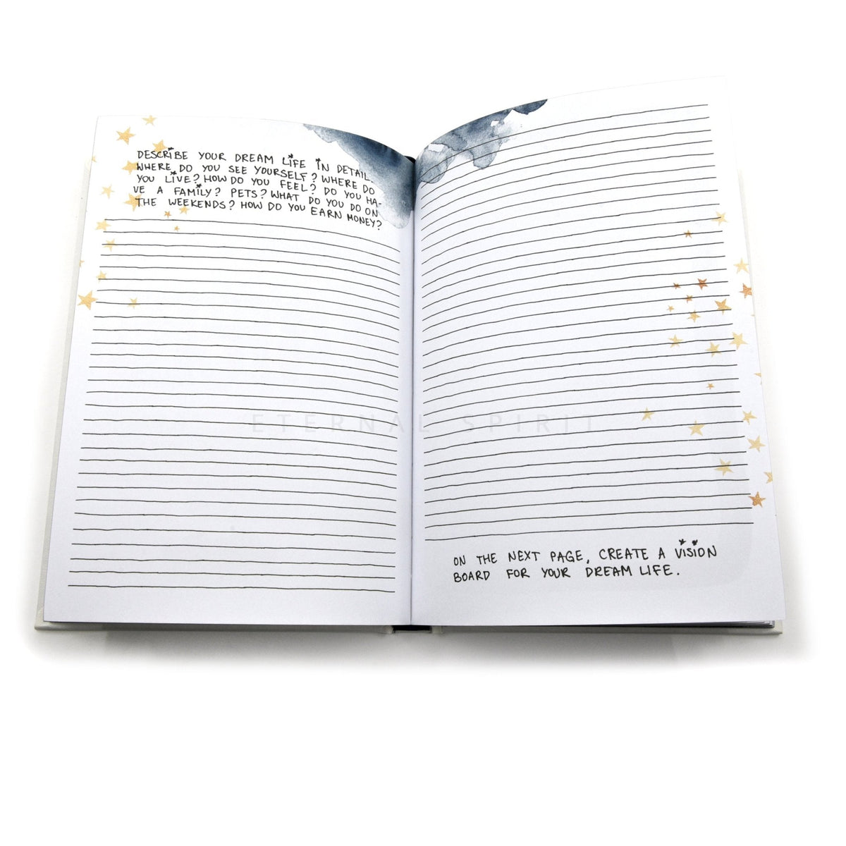 Dreamy Moons "Manifest highlighting the journal's creative page layouts (manifest view 16) — Eternal Spirit