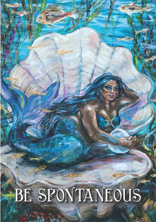 Messages From The Mermaids card featuring the deck's enchanting card art — Eternal Spirit