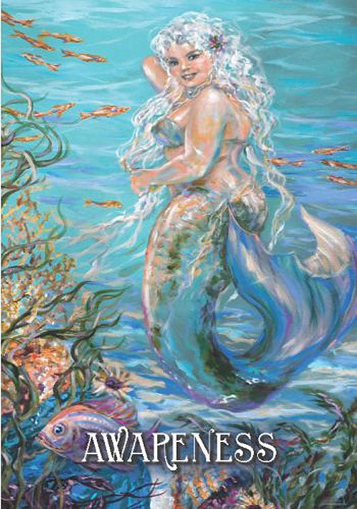 Messages From The Mermaids card exploring the deck's contemplative imagery — Eternal Spirit