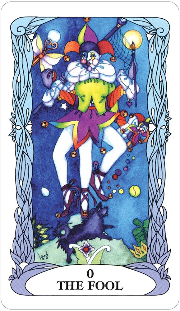 Sample card from the Tarot of a Moon Garden tarot deck — Eternal Spirit