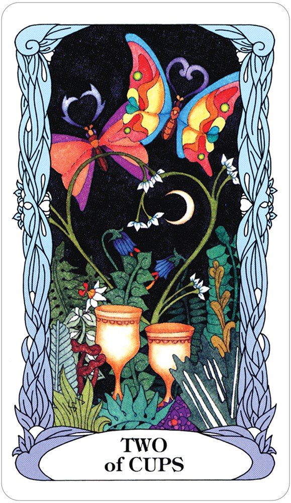 Tarot of a Moon Garden card reflecting the deck's transcendent artwork — Eternal Spirit