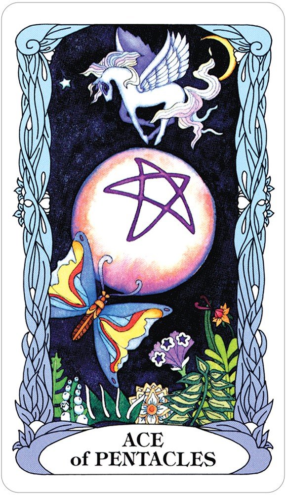 Tarot of a Moon Garden card exhibiting the deck's transformative card art — Eternal Spirit