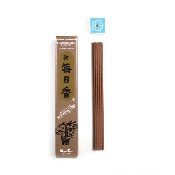 incense sticks - morning star "frankincense", artisan packaging on white background — Eternal Spirit