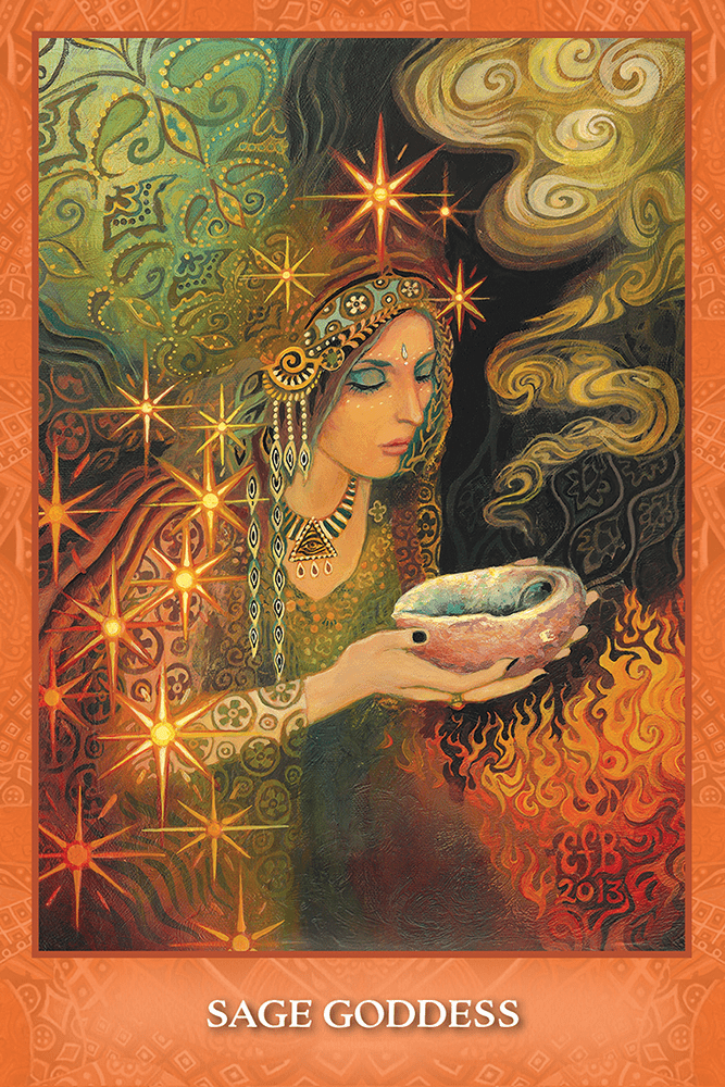 Mystical Sisters Oracle card capturing the deck's intuitive artistry — Eternal Spirit