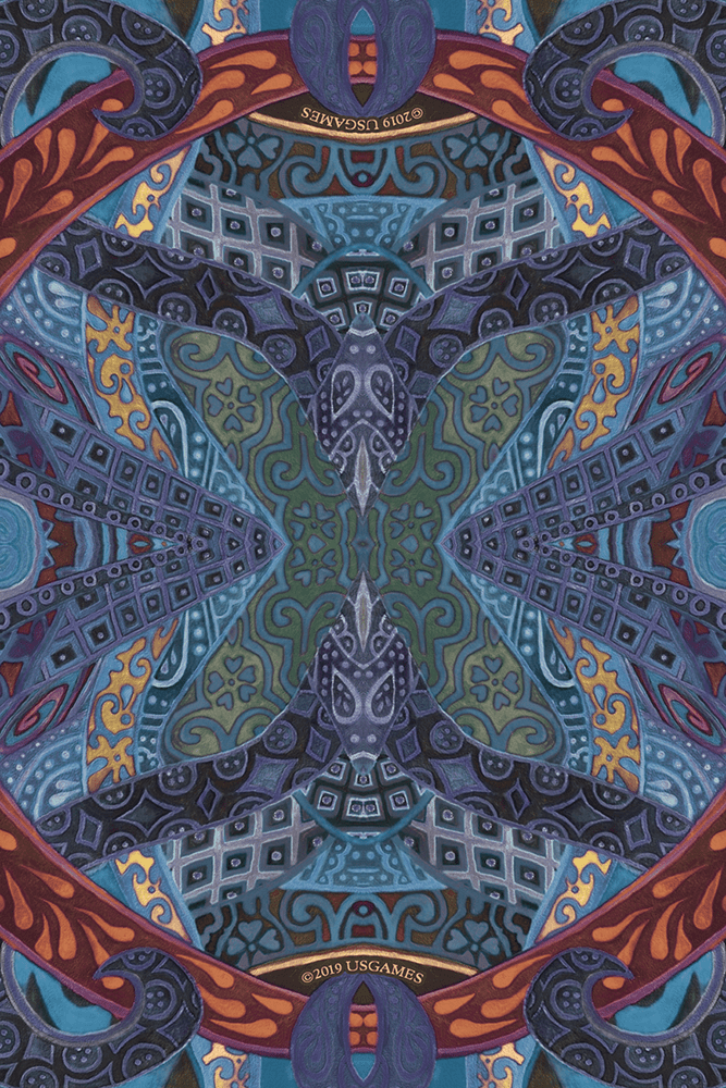 Mystical Sisters Oracle card presenting the deck's visionary illustrations — Eternal Spirit