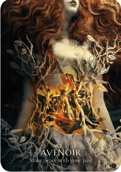 Magick Of You Oracle deck, Lavender Balance card with botanical illustration and nature themes — Eternal Spirit