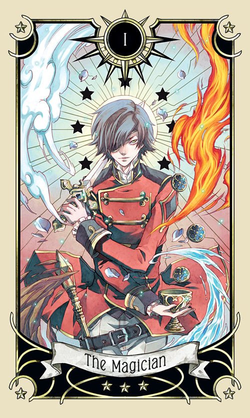 Mystical Manga Tarot card revealing the deck's deeply layered symbolism — Eternal Spirit
