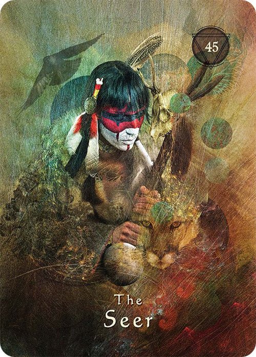 Mystical Shaman Oracle card sharing the deck's luminous illustration style — Eternal Spirit