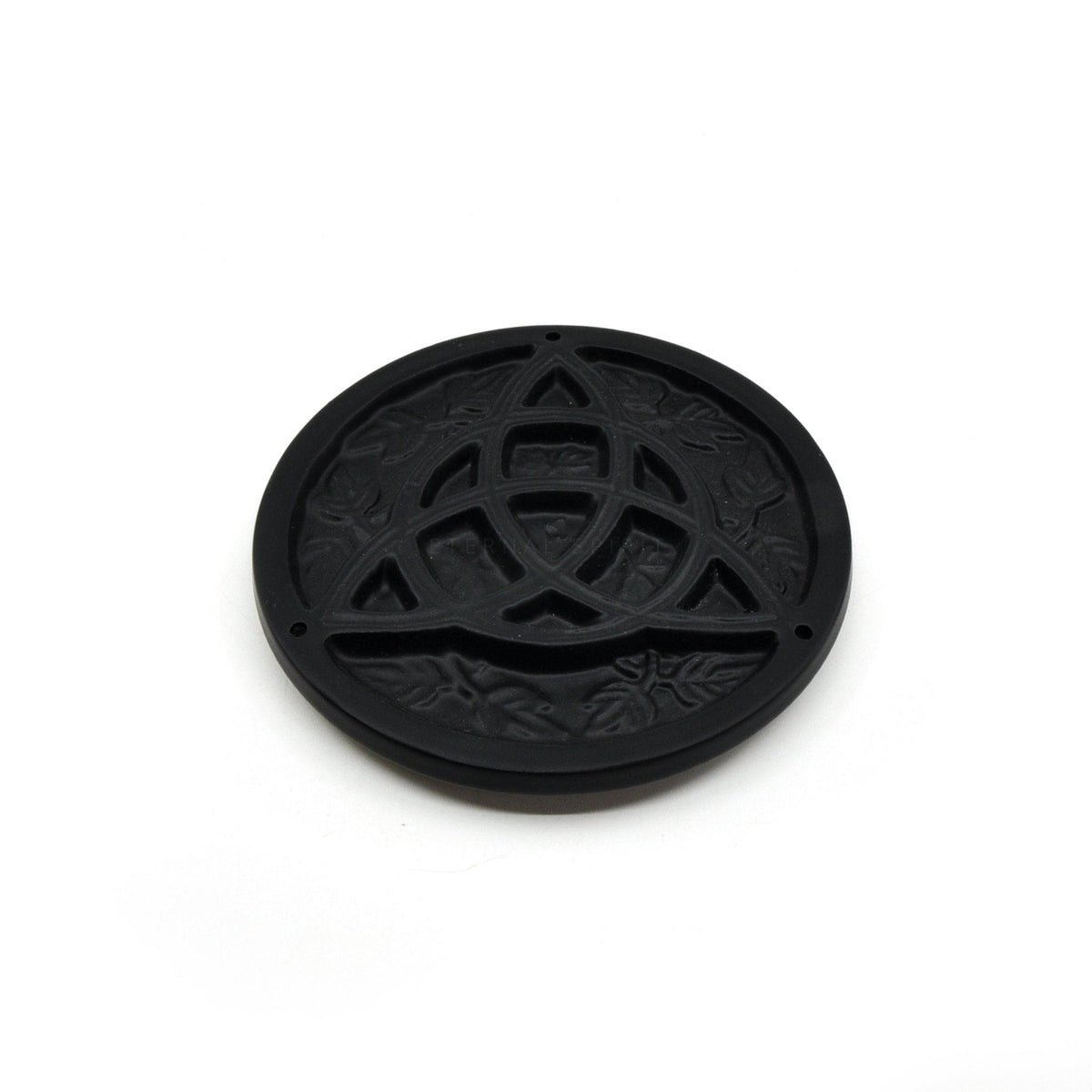 Black aluminium "Triquetra" incense holder — Eternal Spirit