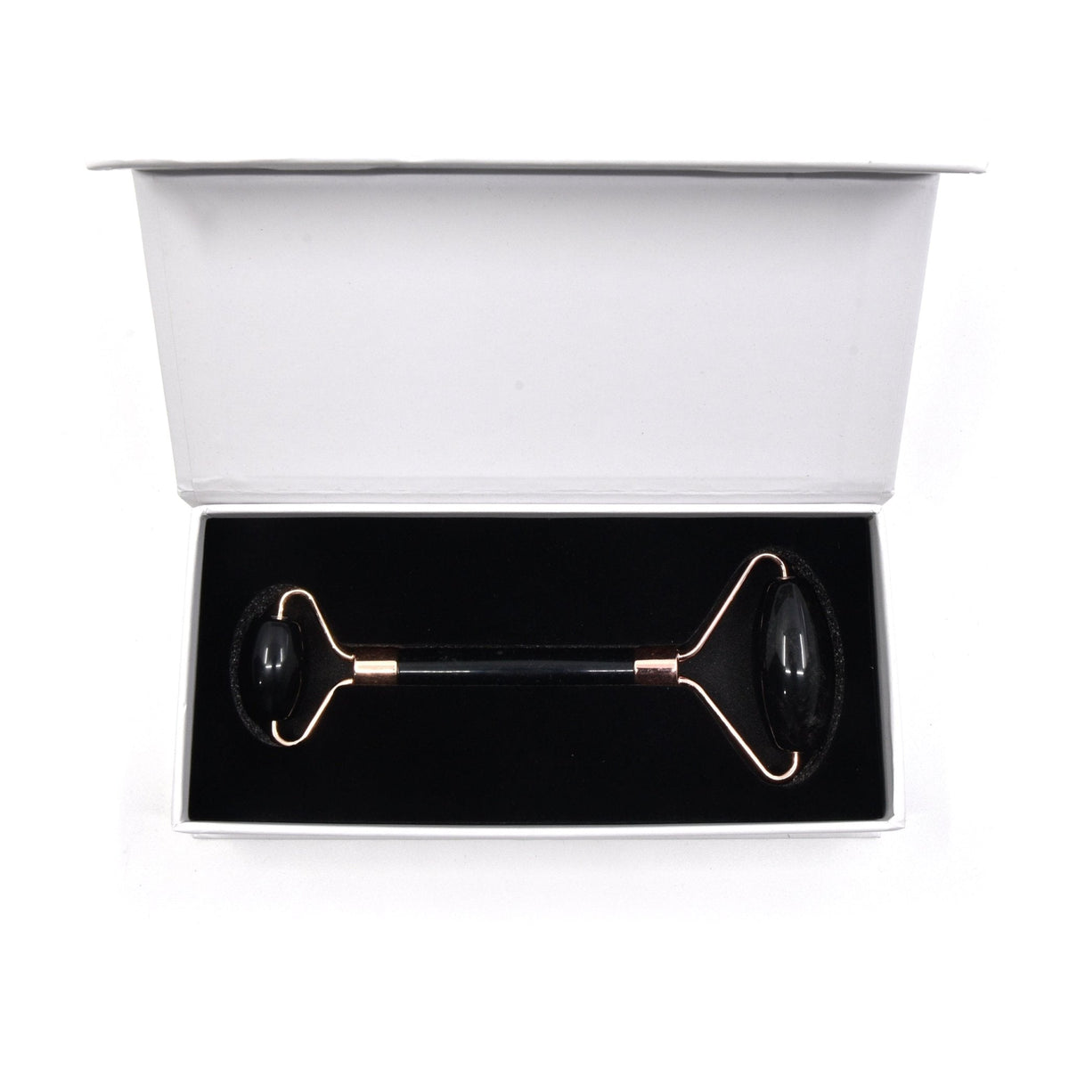 Black Obsidian facial roller for crystal skincare ritual — Eternal Spirit