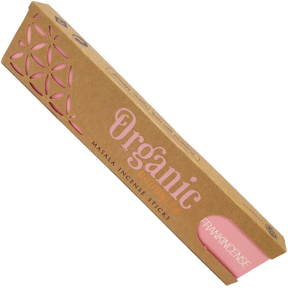 incense sticks - organic goodness "frankincense", artisan packaging on white background — Eternal Spirit
