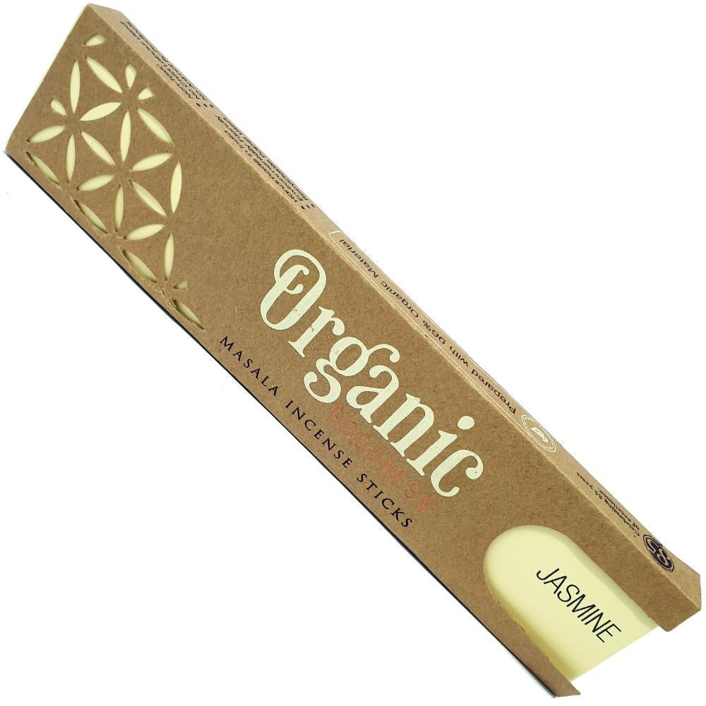 incense sticks - organic goodness "jasmine", artisan packaging on white background — Eternal Spirit