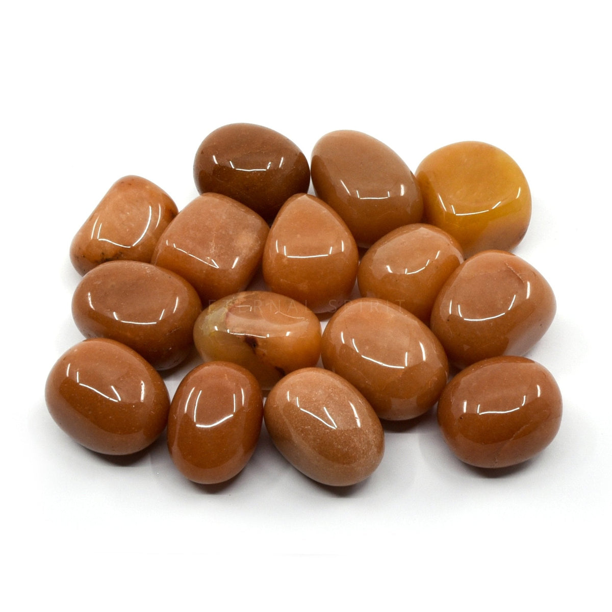 collection of polished Aventurine (Orange) tumble stones — Eternal Spirit