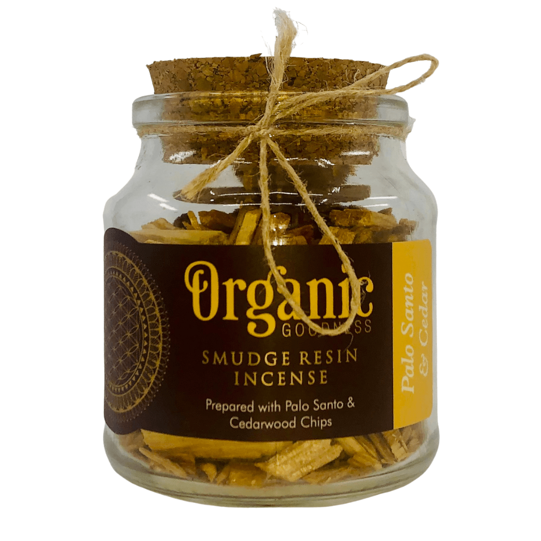 Organic Goodness "Palo Santo & Cedar" sacred resin for ritual and ceremony — Eternal Spirit
